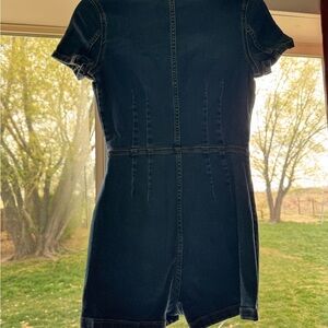 Free People denim romper